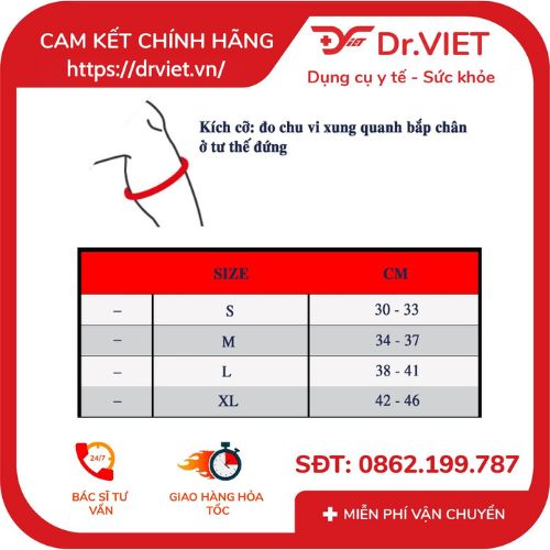 [HCM]Băng nẹp bắp chân Thermoskin Calf Shin chính hãng Australia-Cố định bắp chân-Chất liệu thoáng khí bền đẹp