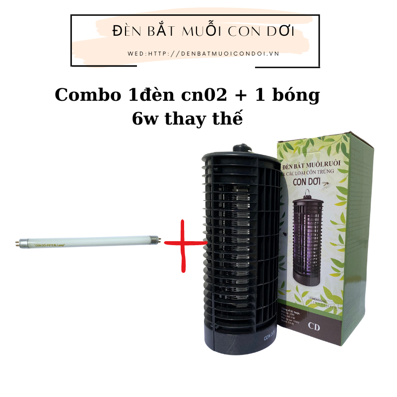 [HCM Combo 1 đèn bắt muỗi con dơi CN01 và 1 bóng đèn bắt muỗi thay thế