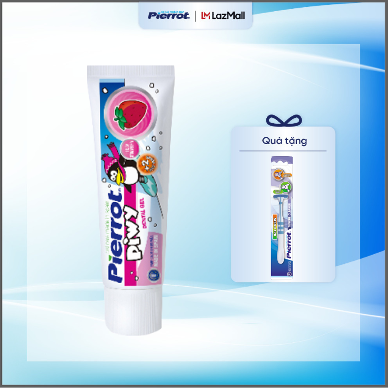 Kem đánh răng trẻ em pierrot piwy hương dâu tây dung tích 75ml