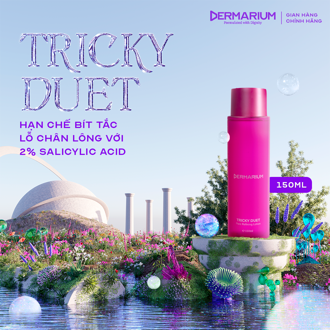 Dermarium Tricky Duet - 2% Salicylic Acid tẩy da chết lỗ chân lông