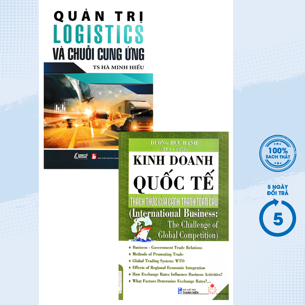 Sách -  Combo Kinh Doanh Quốc Tế + Quản Trị Logistics Và Chuỗi Cung Ứng (Bộ 2 Cuốn) - KT - Newshop