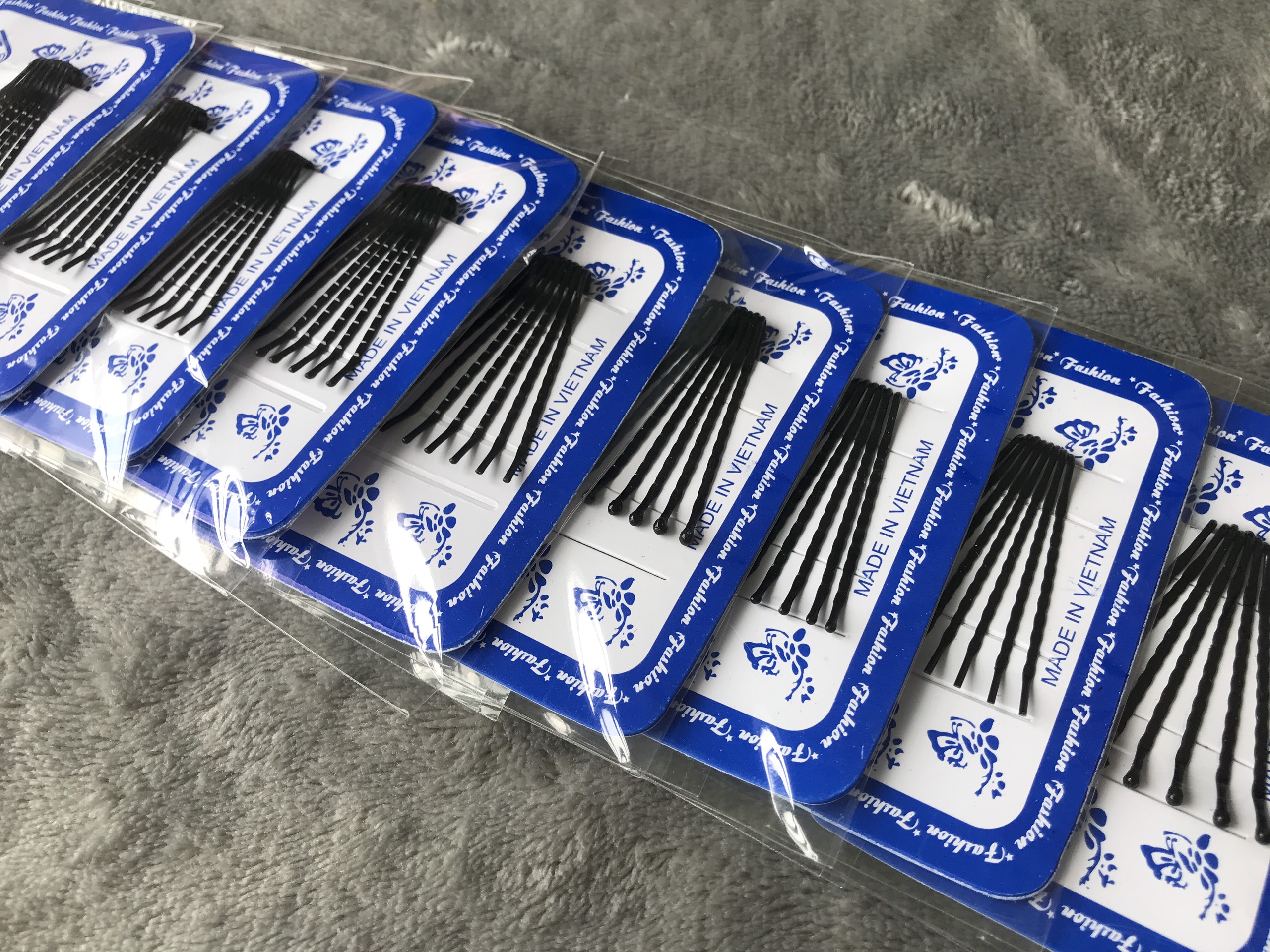 [HCM]Combo 2 Bộ Kẹp Tăm Size Vừa Màu Đen Cao Cấp Bền Chắc Dễ Thương