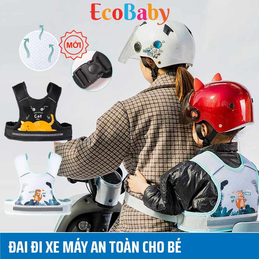 Đai đi xe máy cho bé ECOBABY, đai cho bé đi xe máy