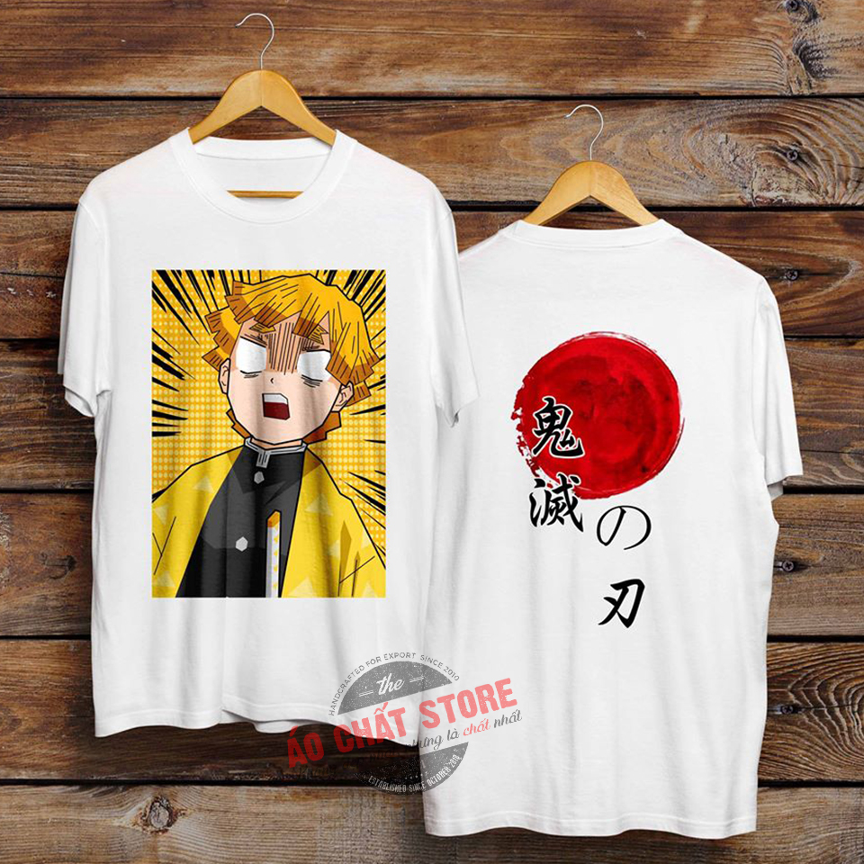 [HCM][ĐỘC] Áo Thun Agatsuma Zenitsu Siêu Độc | Áo Phông Thanh Gươm Quỷ Diệt KIMETSU NO YAIBA Tshirt KY2
