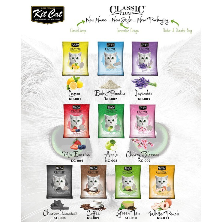 Cát sỏi vón cục vệ sinh cho mèo Kit Cat 10L