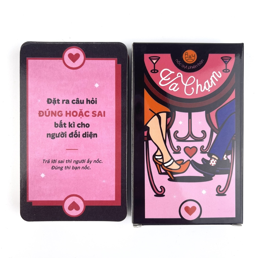 ✜♚ Bộ bài Drinking game Nốc Out phiên bản “ Va Chạm ” không thể thiếu trong buổi đi chơi của các cặp đôi