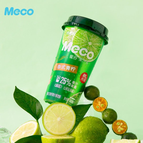 Trà hoa quả Meco vị Chanh Thái 400ml