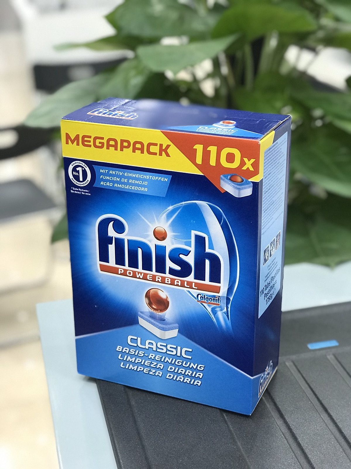Viên rửa chén bát finish 110 viên classic dùng cho máy,muối bột bóng nhập khẩu