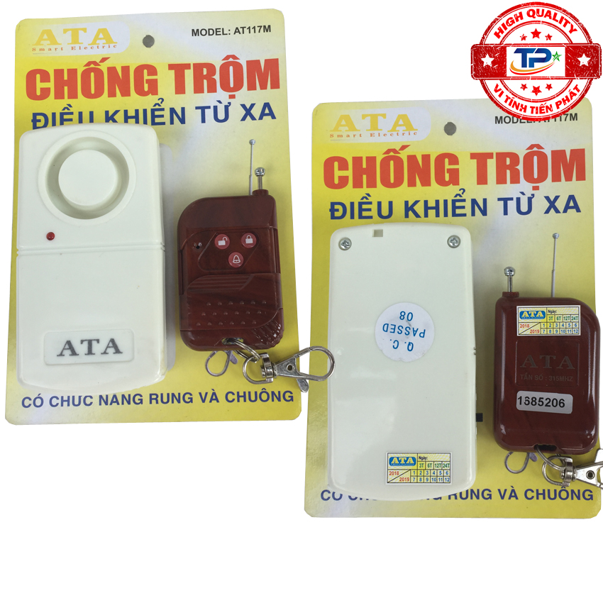 Thiết bị báo động từ xa cảm biến Rung ATA AT117 chống trộm rất hữu ích và thông minh AT117M / AT-117M.