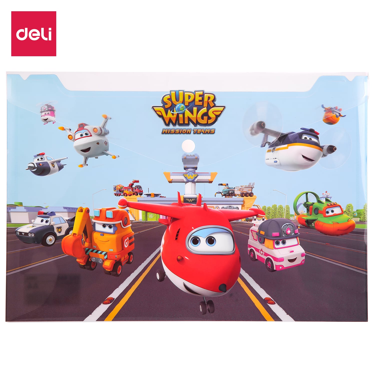 Túi đựng tài liệu học sinh Deli khổ A4 / FC, màu Hồng/Xanh - 1 chiếc - EF11102/EF11202