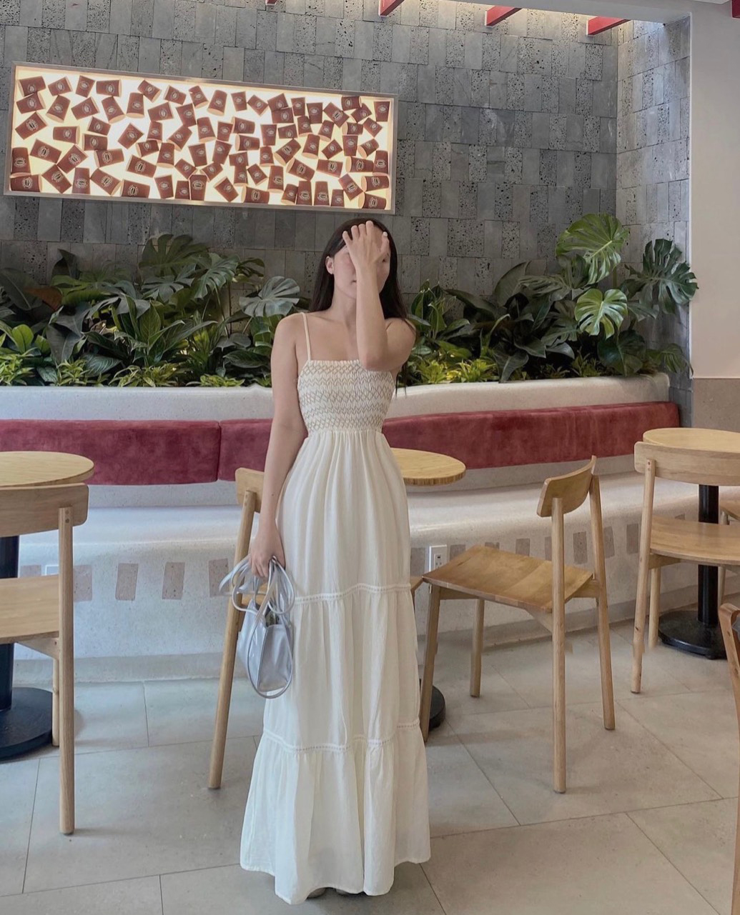 Đầm maxi tầng 2 dây Freesize - Rossy Fashion