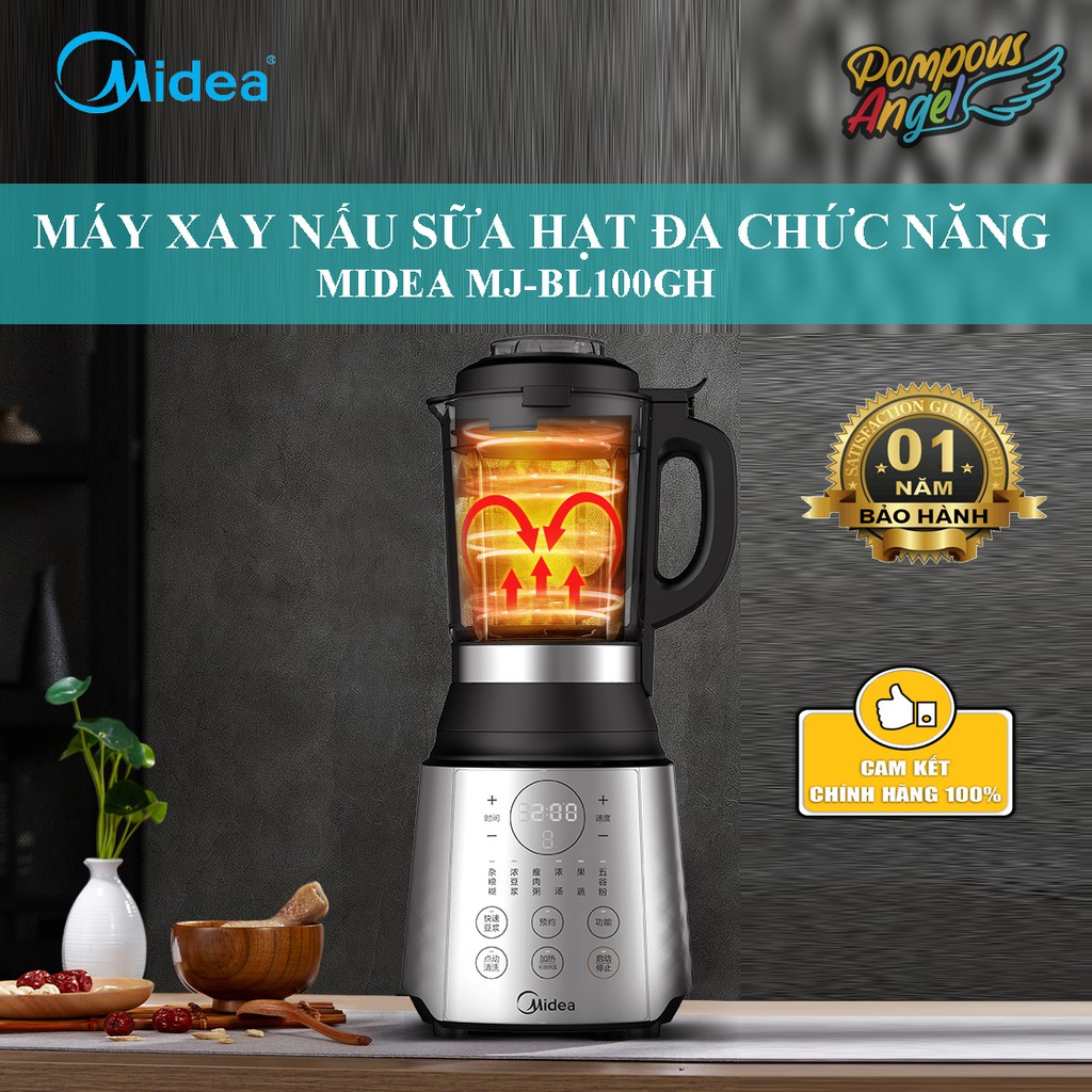 Máy xay nấu đa năng midea mj-bl100gh chính hãng