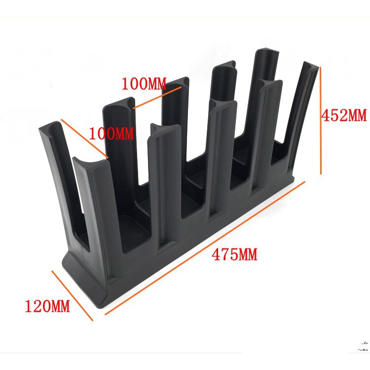 Kệ đựng ly trà sữa nhựa abs dạng ngang từ 2-4 ngăn
