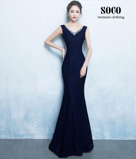 [HCM]Đầm Dạ Hội Ren Cao Cấp (đầm ôm đầm body đầm dự tiệc đầm dạ hội váy dạ hội váy cao cấp váy thiết kế đầm thiết kế) SOCO FASHION