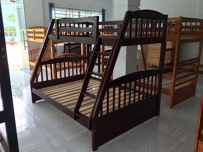 Giường tầng Juno Sofa victoria gỗ tự nhiên màu nâu