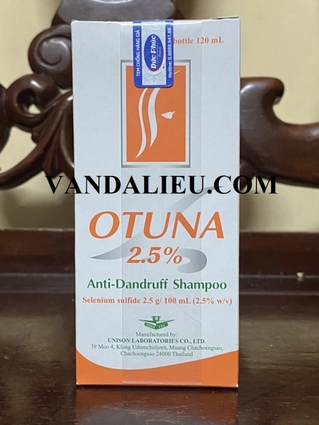 OTUNA 2,5% 120ML . DẦU GỘI GIÚP NGĂN NGỪA VÀ GIẢM GÀU