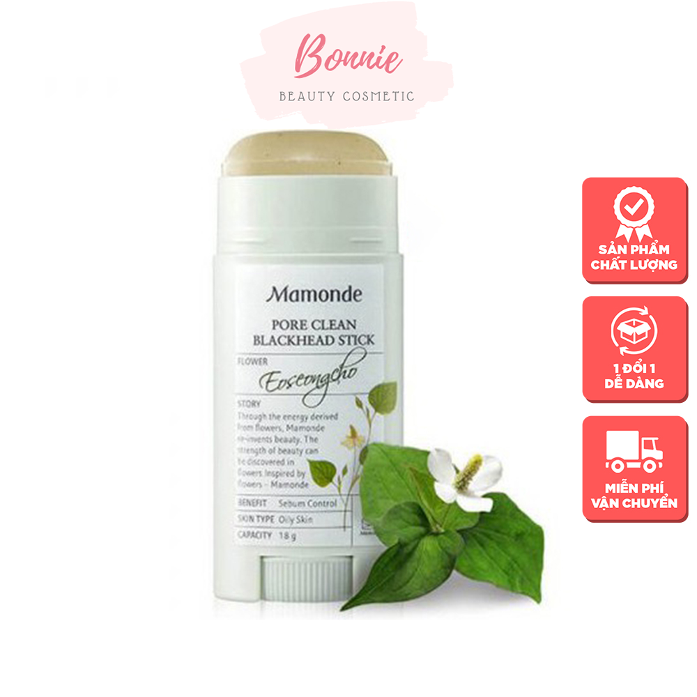 [HCM]Thanh lăn mụn đầu đen Mamonde Pore Clean Blackhead Stick 18g
