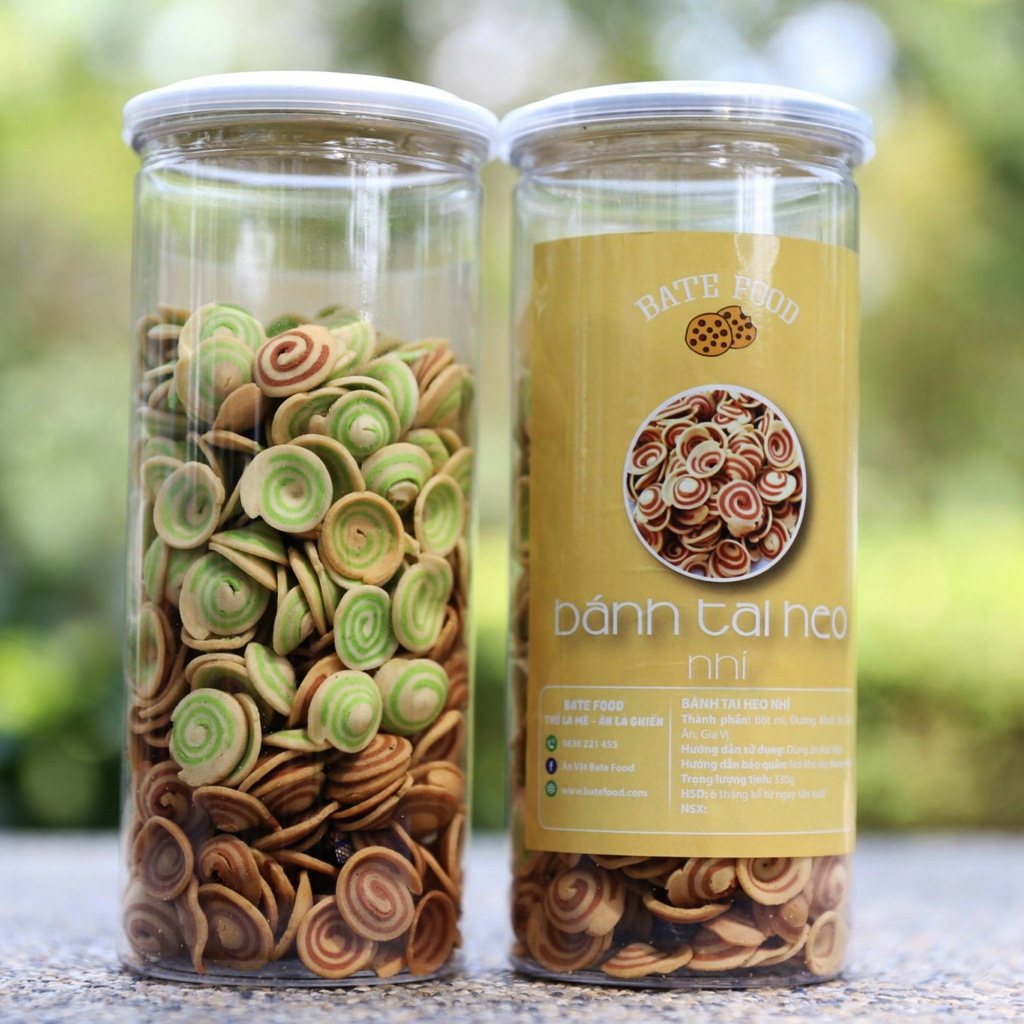 Bánh Tai Heo Nhí Mix Vị Truyền Thống & Trà Xanh