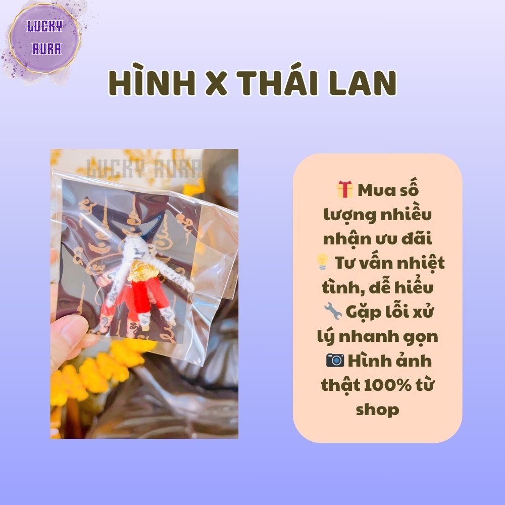Hình Nhân Quắn Chỉ Màu Vàng Thái Lan