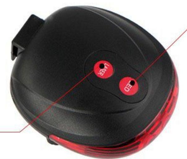 Đèn Chiếu Hậu Led Cảnh Báo Gắn Sau Xe Đạp