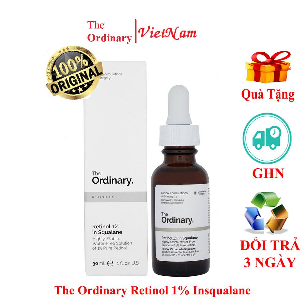 [HN] Serum The Ordinary Retinol 1% in Squalane 30ml  Giảm mụn, chống lão hóa