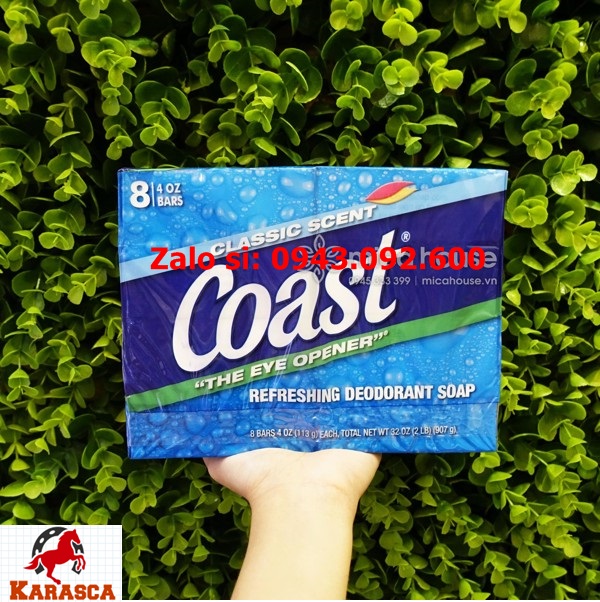 [Lốc 8 Cục] Xà Bông Coast Mỹ 113Gr Thơm Mát Tiện Lợi Cho Cả Nhà Bạn