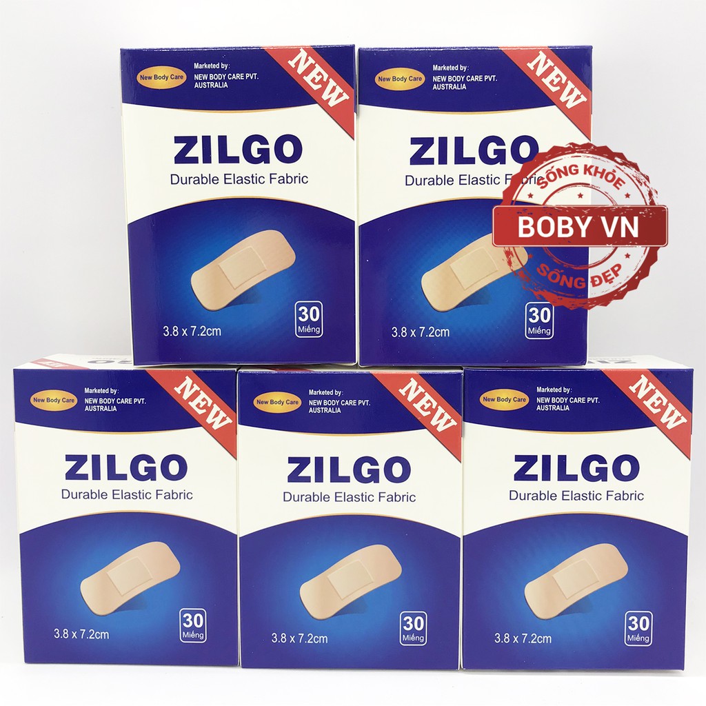 Băng Cá Nhân Zilgo Hộp 30 Miếng