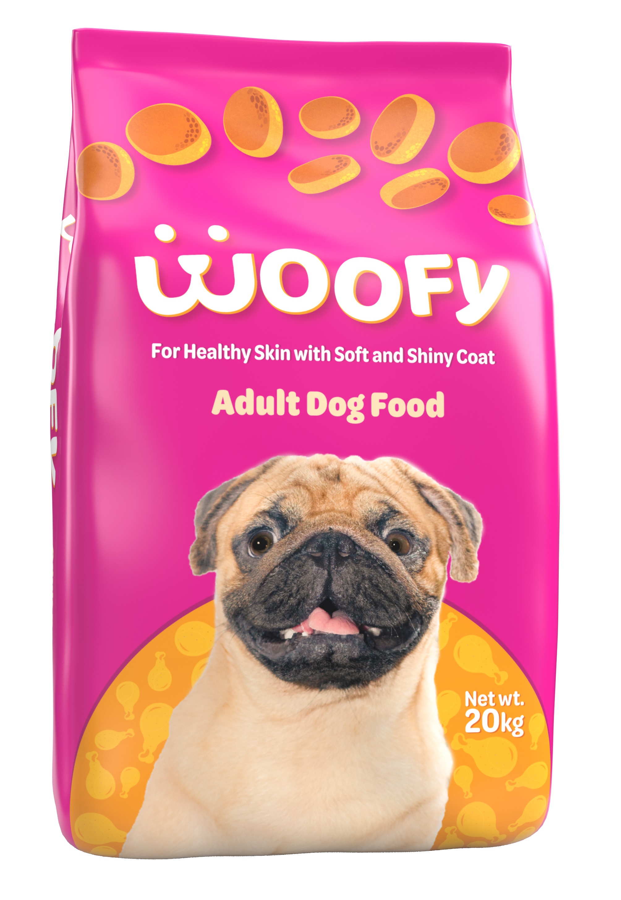 Thức ăn hạt cho chó trưởng thành woofy gói 500g