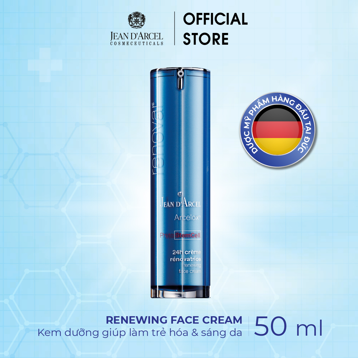 J27 Kem dưỡng trẻ hóa và sáng daRenovar - Renewing Face Cream