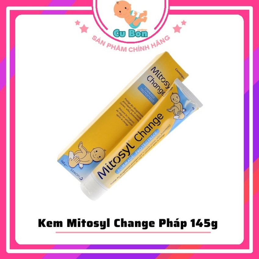 Kem hăm cho bé Mitosyl Change 145g của Pháp cho da hăm tã côn trùng cắn cho bé và người lớn