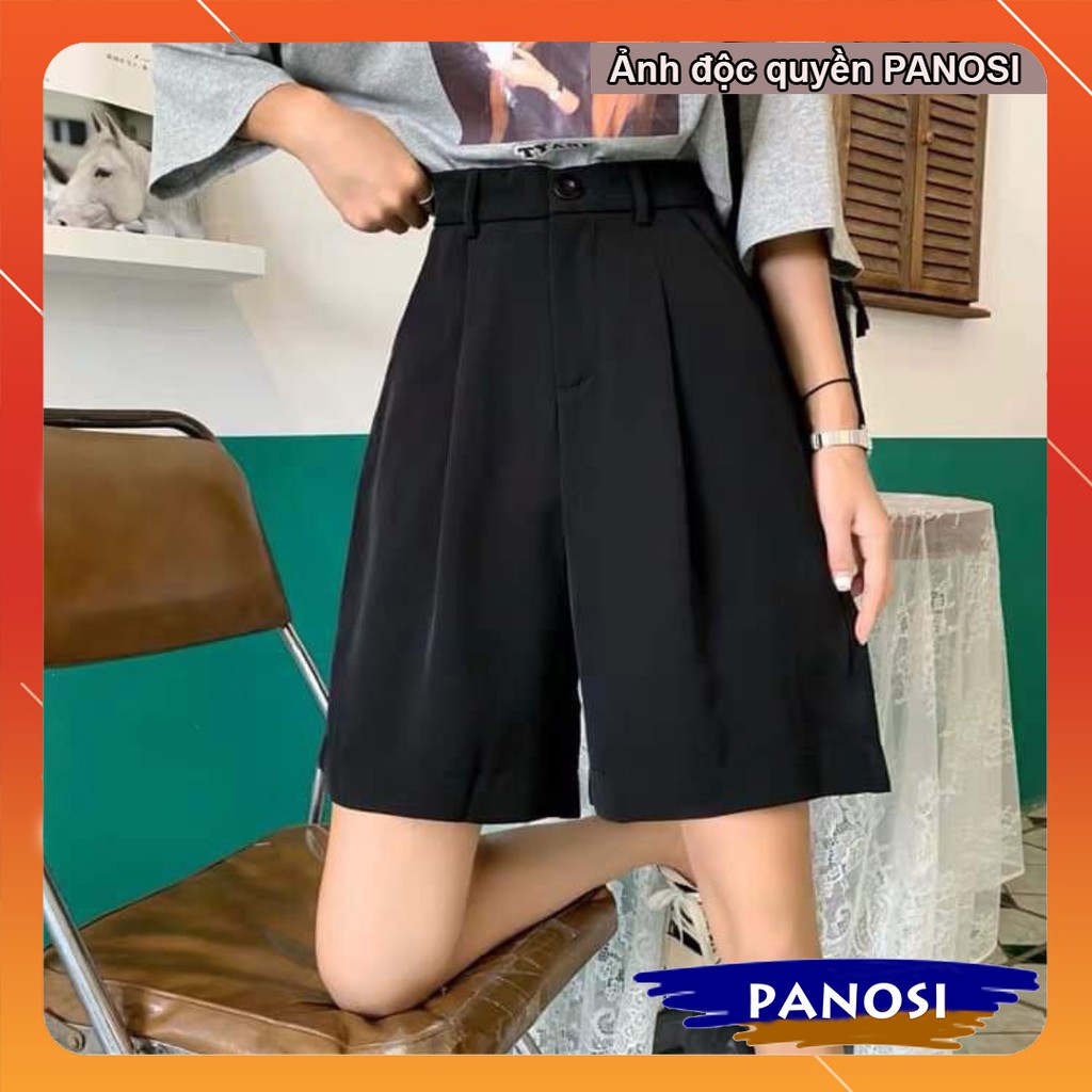 Quần đùi nữ ống rộng cạp cao quần short đùi  nữ mát mẻ - Mã Q325