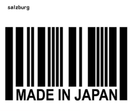 Miếng dán decal sticker phản quang xe hơi ô tô trang trí hình mã vạch MADE IN JAPAN