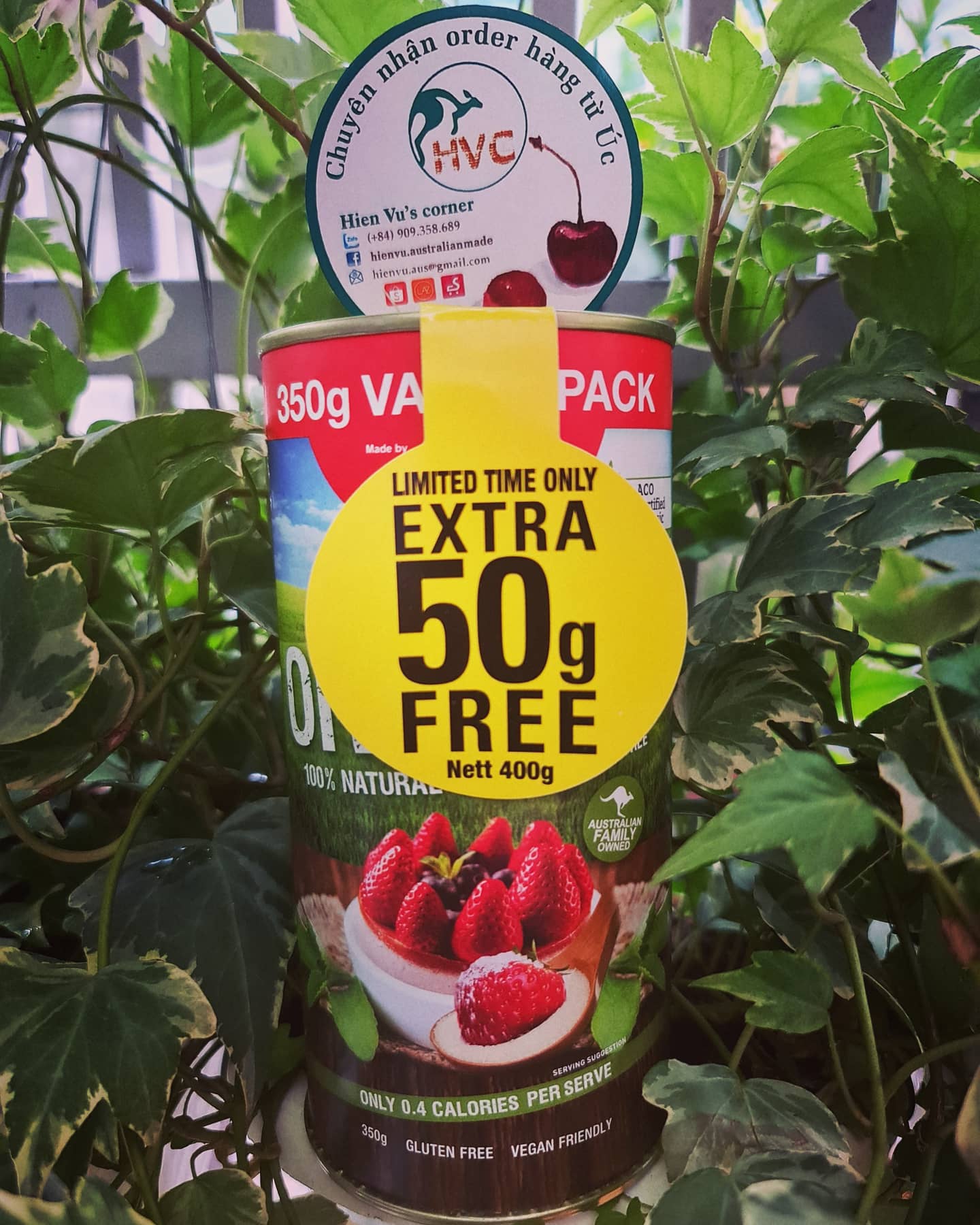 [HCM]ĐƯỜNG CỎ NGỌT HỮU CƠ STEVIA - ÚC (tiểu đường/ ăn kiêng ) -  Sugarless Organic Stevia??hũ bột 400g