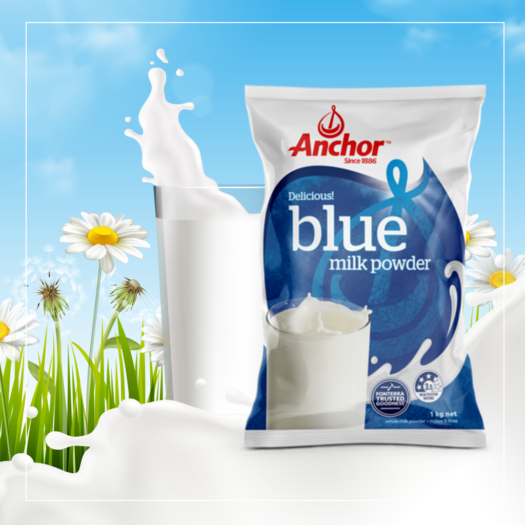 [HCM]Anchor milk powder - Sữa nguyên kem 1000g