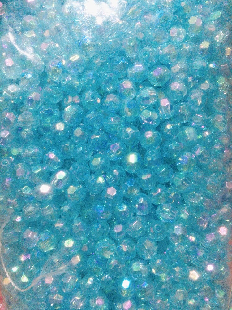 Hạt cườm góc cừ 6mm nhiều màu 29k/100gr nhựa Acrylic