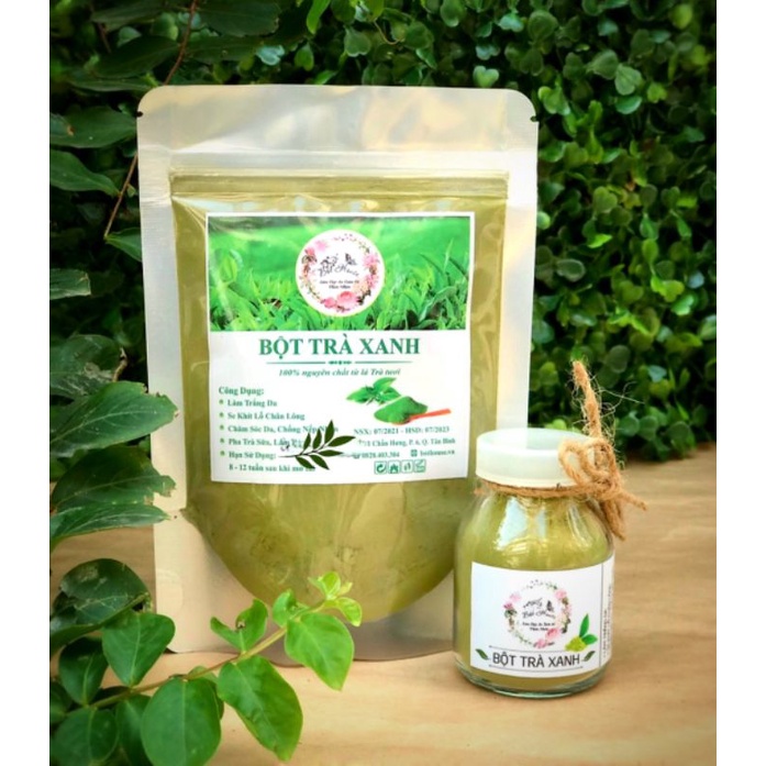 Bột trà xanh thiên nhiên nhà bột