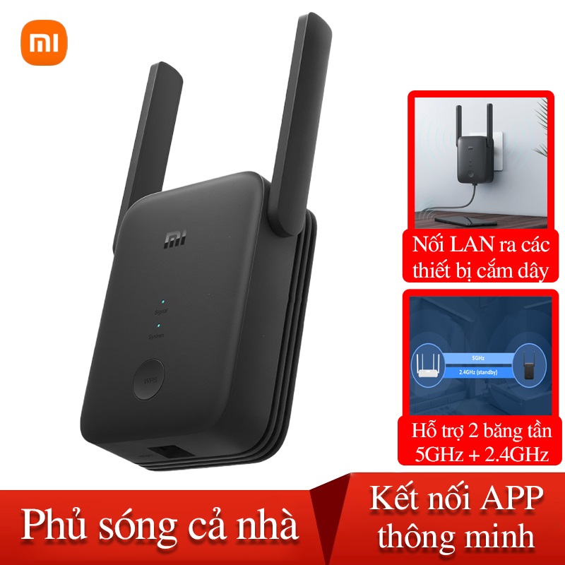 Kích sóng wifi Xiaomi AC1200 Mi wifi range extender(giúp wifi mạnh hơn và xa hơn)