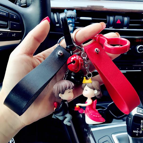 Móc khóa đôi móc khóa tình yêu cô dâu chú rể kèm ảnh thật