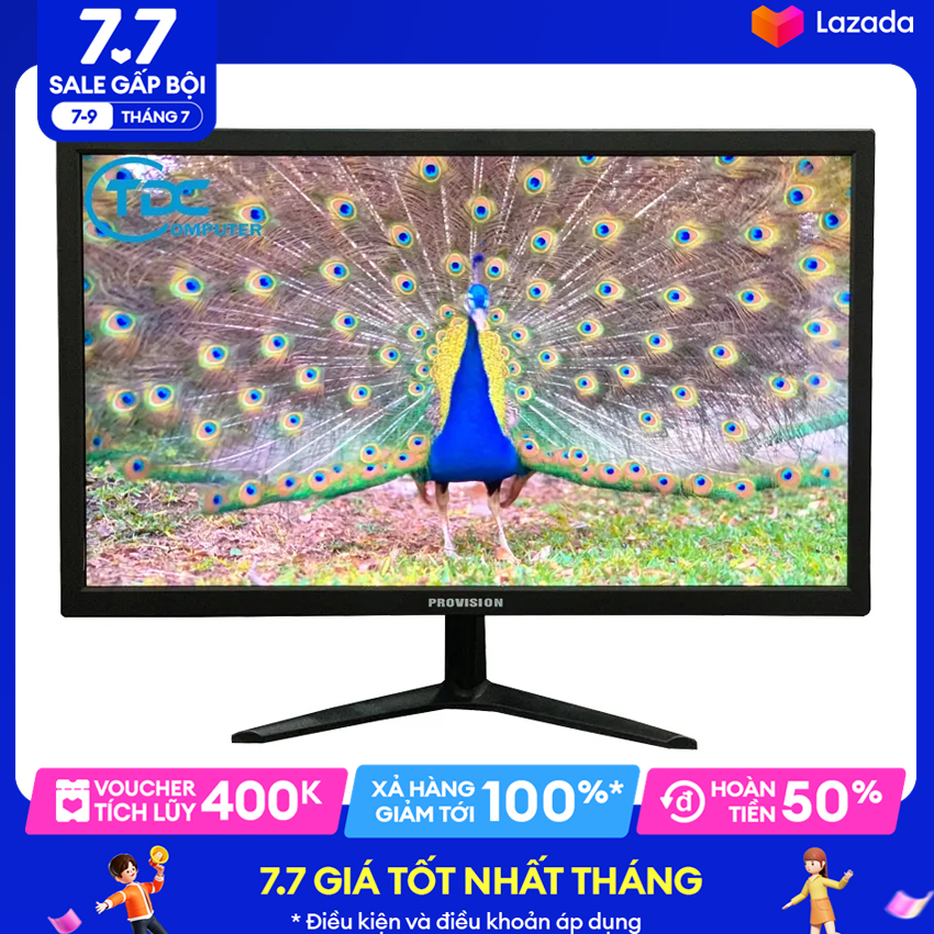 [Siêu Sale 7.7] Màn hình máy tính Provision 27 inch cong, 24 inch - 22 inch - 20 inch - 19 inch Phẳng Chuyên dùng cho học tập , văn phòng , bán hàng - Hàng chính hãng