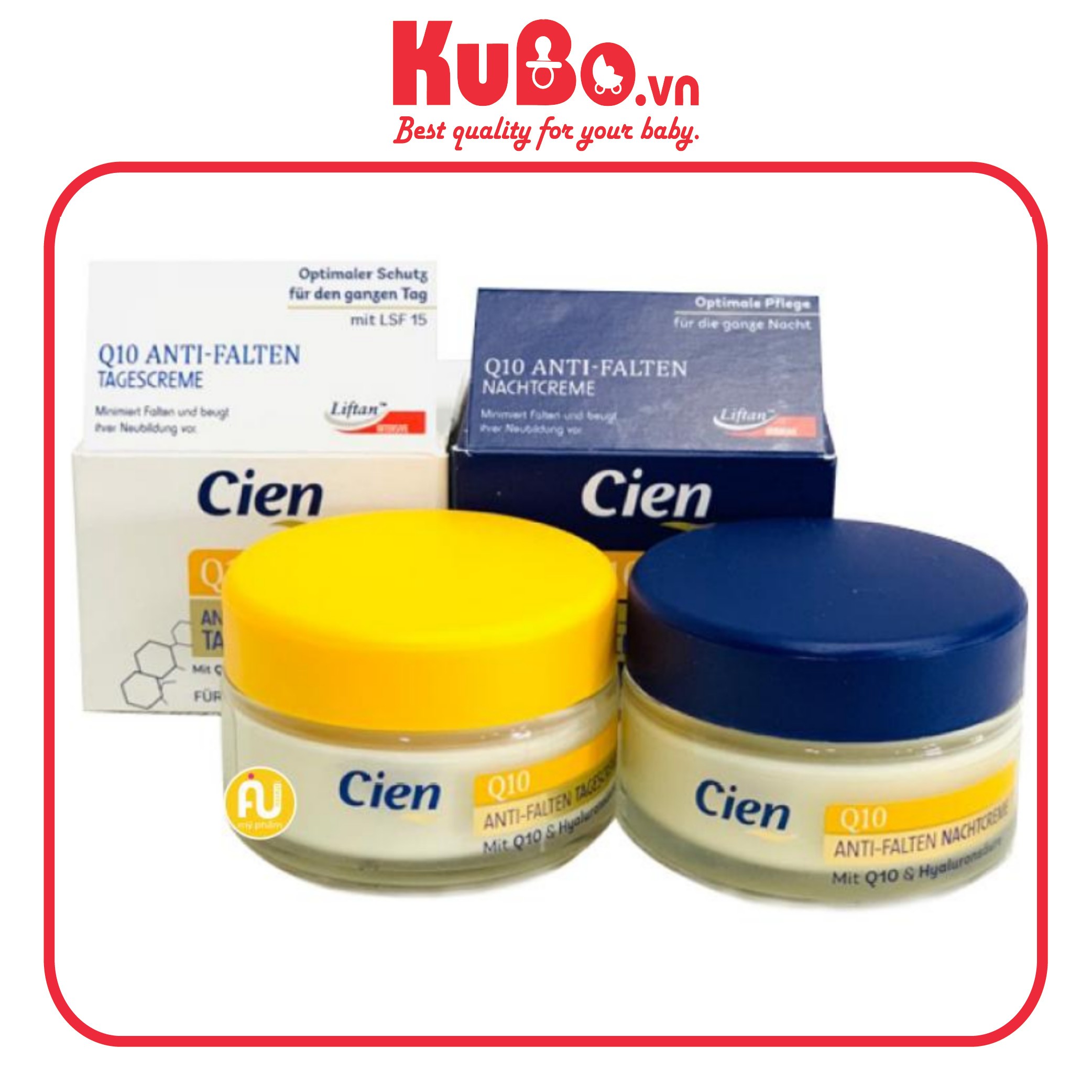 Bộ 02 kem dưỡng da ngày và đêm q10 - made in france