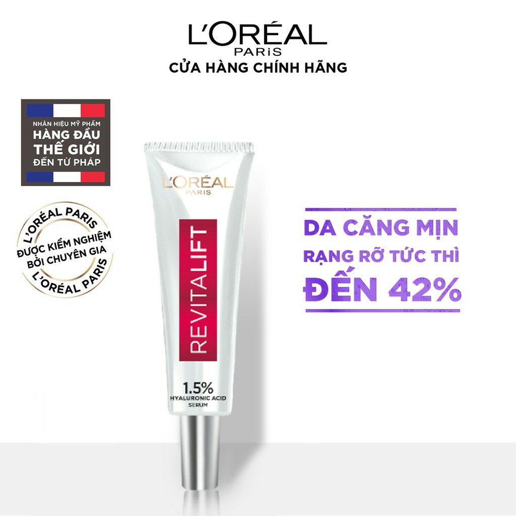 Serum siêu cấp ẩm Loreal Paris pure Hyaluronic Acid 1.5% 7.5ml