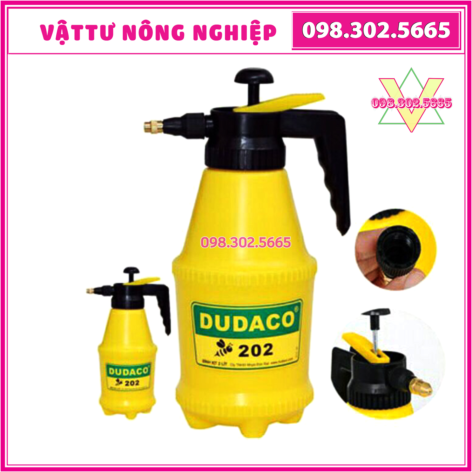 Bình Tưới Cây Dudaco 2 Lít - Bình Xịt Nước Tưới Cây HÀNG CHÍNH HÃNG Cao Cấp