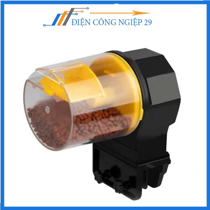 Máy cho cá ăn tự động hẹn giờ, Máy cho cá ăn hẹn giờ tự động, Máy cho cá ăn tự động cỡ nhỏ phù hợp các loại cám hạt nhỏ
