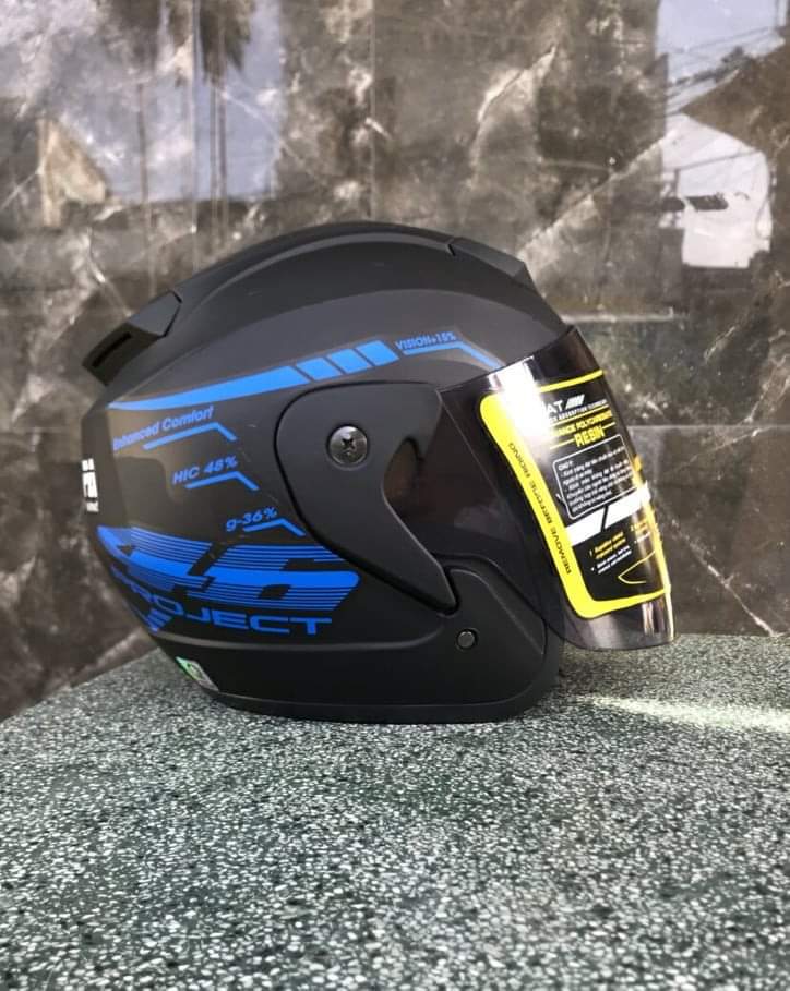 Nón bảo hiểm 3/4 tem bọ cạp 46-nón bảo hiểm 3/4 bopa helmet phượt thủ