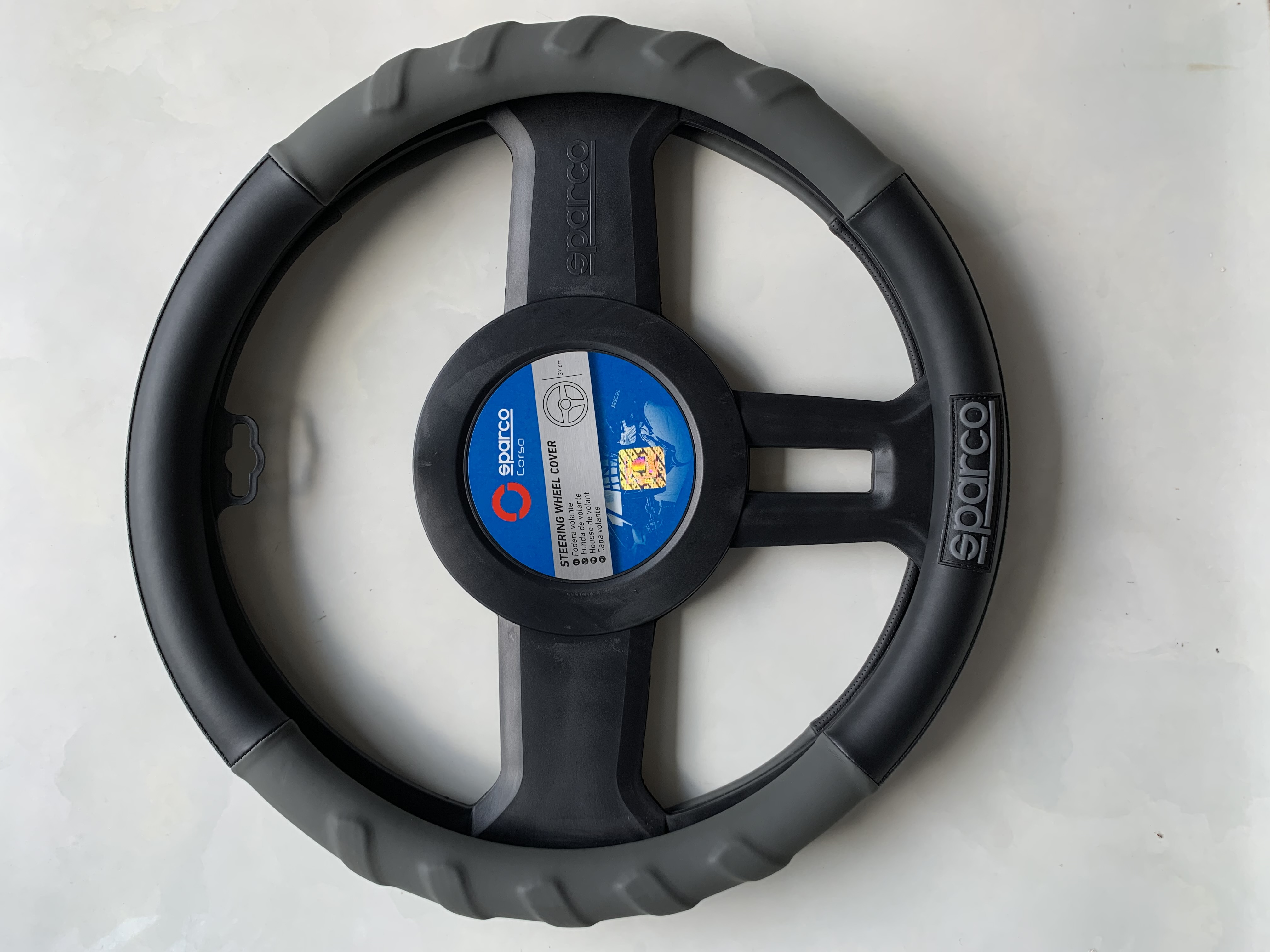 Bọc vô lăng sparco spc1117gr, hàng nhập khẩu chính hãng, tem chống hàng giả
