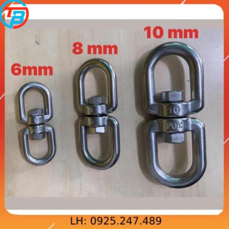 Ma ní xoay inox 304 ( mã lý xoay - cáp thép thái bình vina