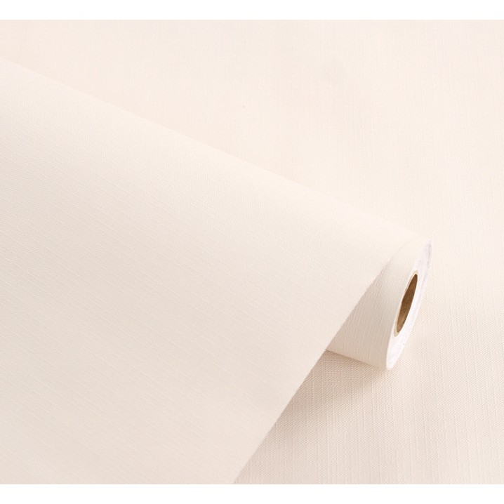 1 mét decal giấy dán tường MÀU TRẮNG KEM NHÁM khổ 45cm keo sẵn