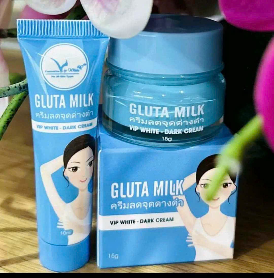 Kem xóa thâm, khử mùi vùng nách gluta milk vip white + tặng 01 tuýp kem mờ thâm gluta milk