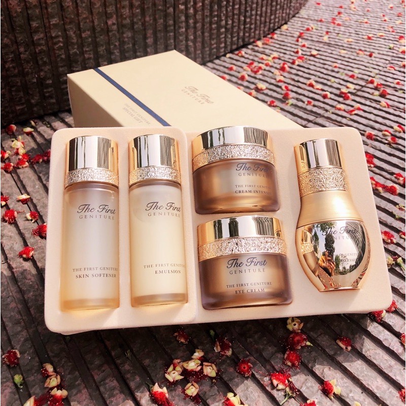 Bộ tái sinh Ohui the first geniture special gift sets mini 5sp giúp chống lão hóa da hiệu quả ngăn ngừa chảy xệ lão hóa da