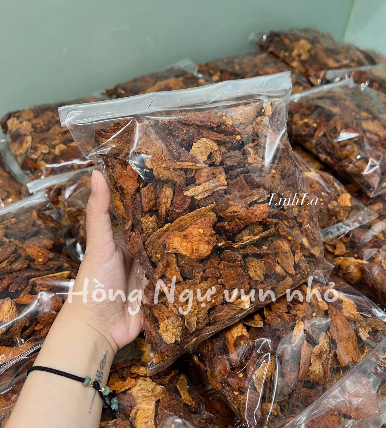 Khô bò giòn hồng ngự 500g - vụn nhỏ